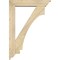 Ekena Millwork Imperial Traditional Rough Sawn Bracket w/ Offset Brace, Douglas Fir, 6"W x 28"D x 40"H BKT0604X28X40IMP01RDF - alternate 3
